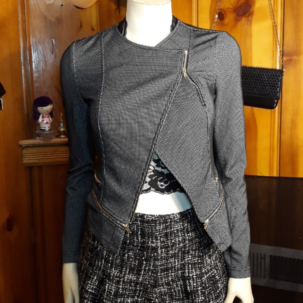 Papaya blazer top